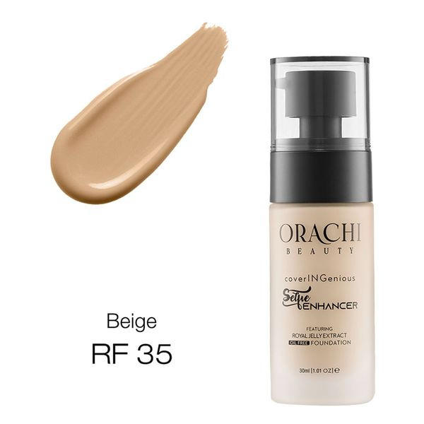 کرمپودر آرایشی پمپی 30 میل سری RF در 8 رنگ اوراچی ORACHI ایتالیایی