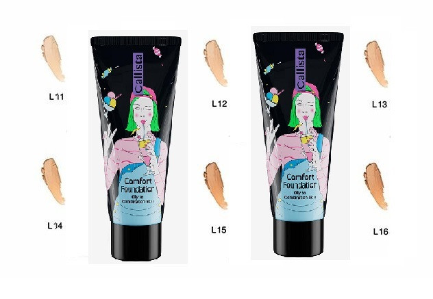کرم پودر کامفورت کالیستا کرمپودر Callista Comfort Foundation کد L06 یا L16