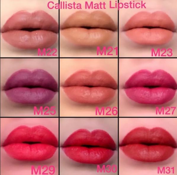رژ لب جامد مات کالیستا Callista Matt Lipstick کد 21