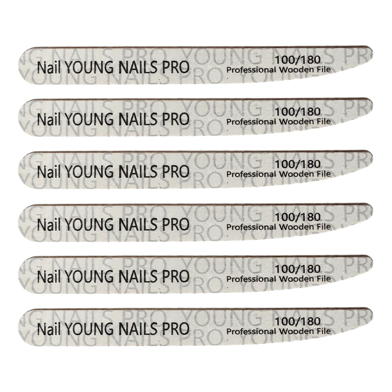 سوهان دستی ژل مانیکور ناخن زبری 100/180 یانگ نیل Young Nails